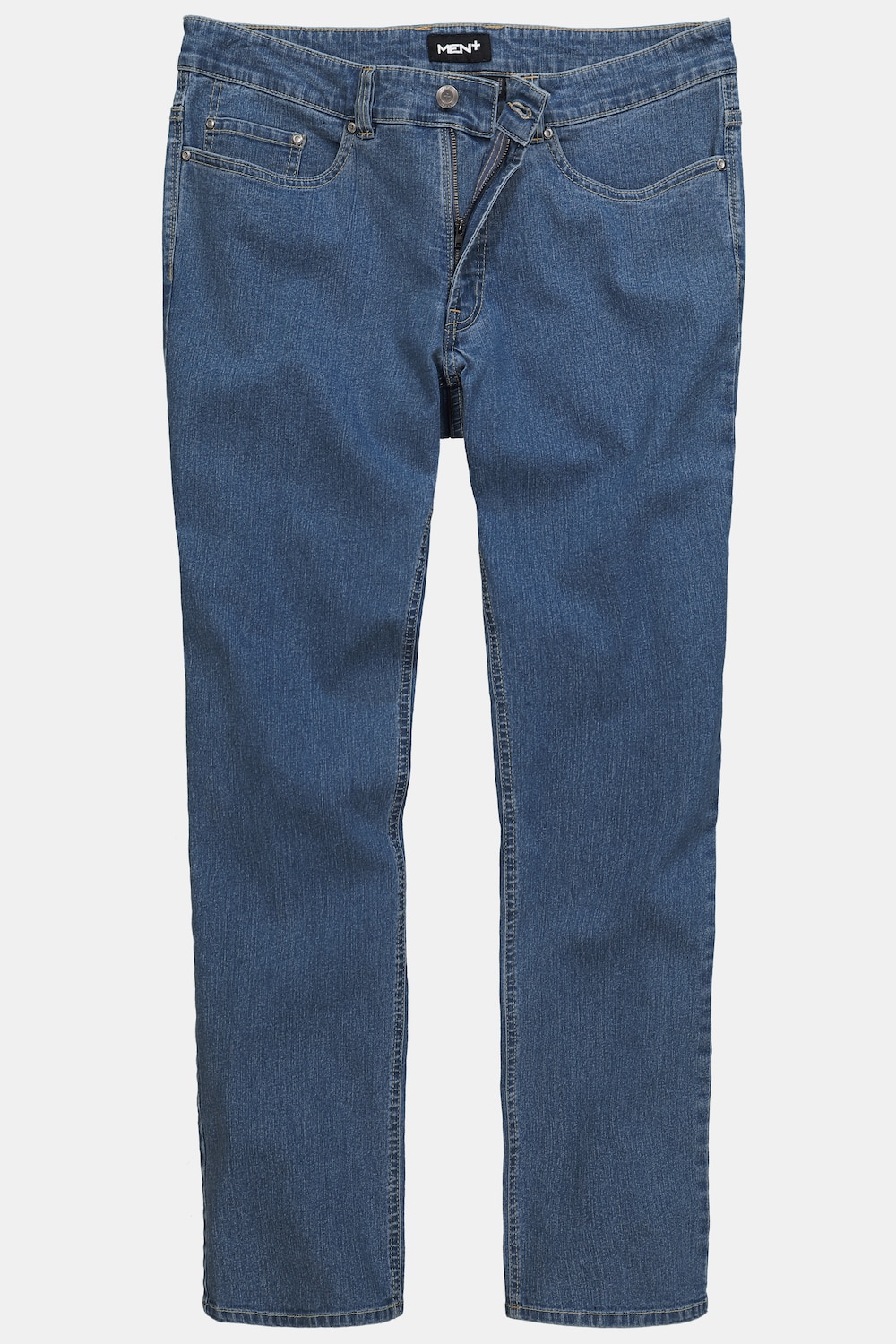 Stora storlekar Färgade jeans, Her, blå, storlek: 27, Bomull/Polyester, Men Plus