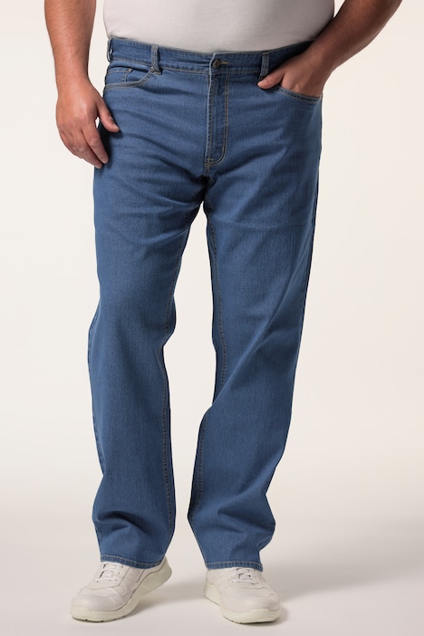 Men+ Jeans, Buikfit, denim, Regular Fit, 5-pocket, gekleurde denim, tot maat 82/41