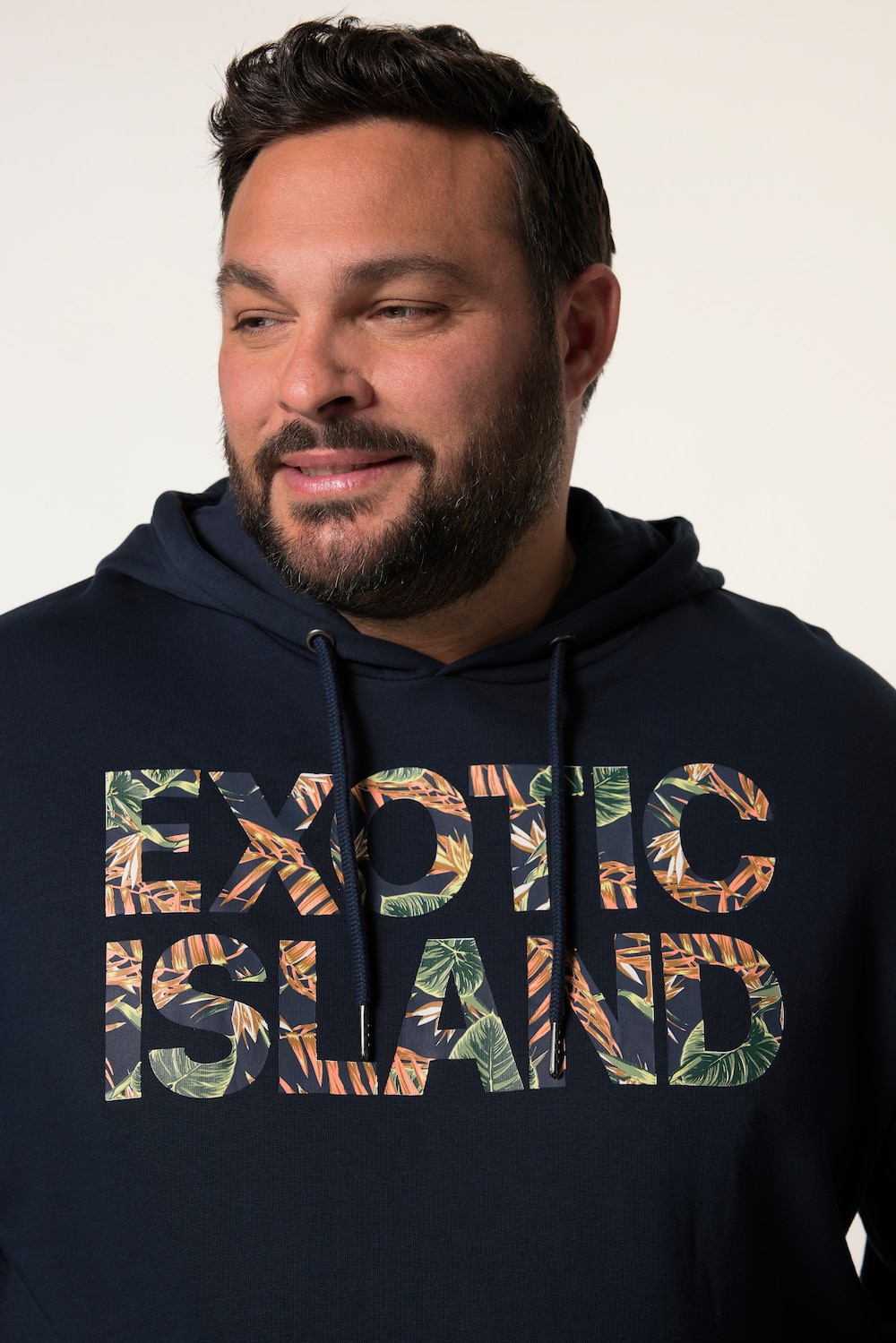 Stora storlekar Hoodie, Her, blå, storlek: 5XL, Bomull, Men Plus