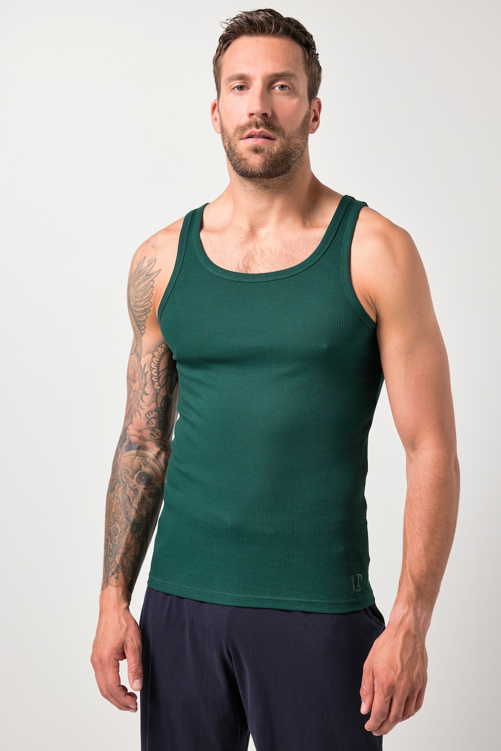 JP1880 Unterhemden, 2er-Pack, Rippjersey, bis 8XL