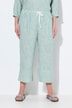 Culotte Rose van linnenmix, strepen, wijde pijpen, elastische tailleband