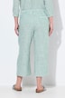 Culotte Rose van linnenmix, strepen, wijde pijpen, elastische tailleband