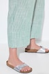 Culotte Rose van linnenmix, strepen, wijde pijpen, elastische tailleband