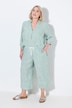 Culotte Rose van linnenmix, strepen, wijde pijpen, elastische tailleband