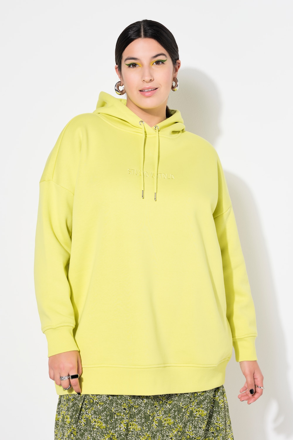 Große Größen Hoodie, Damen, gelb, Größe: 54/56, Baumwolle/Polyester, Studio Untold