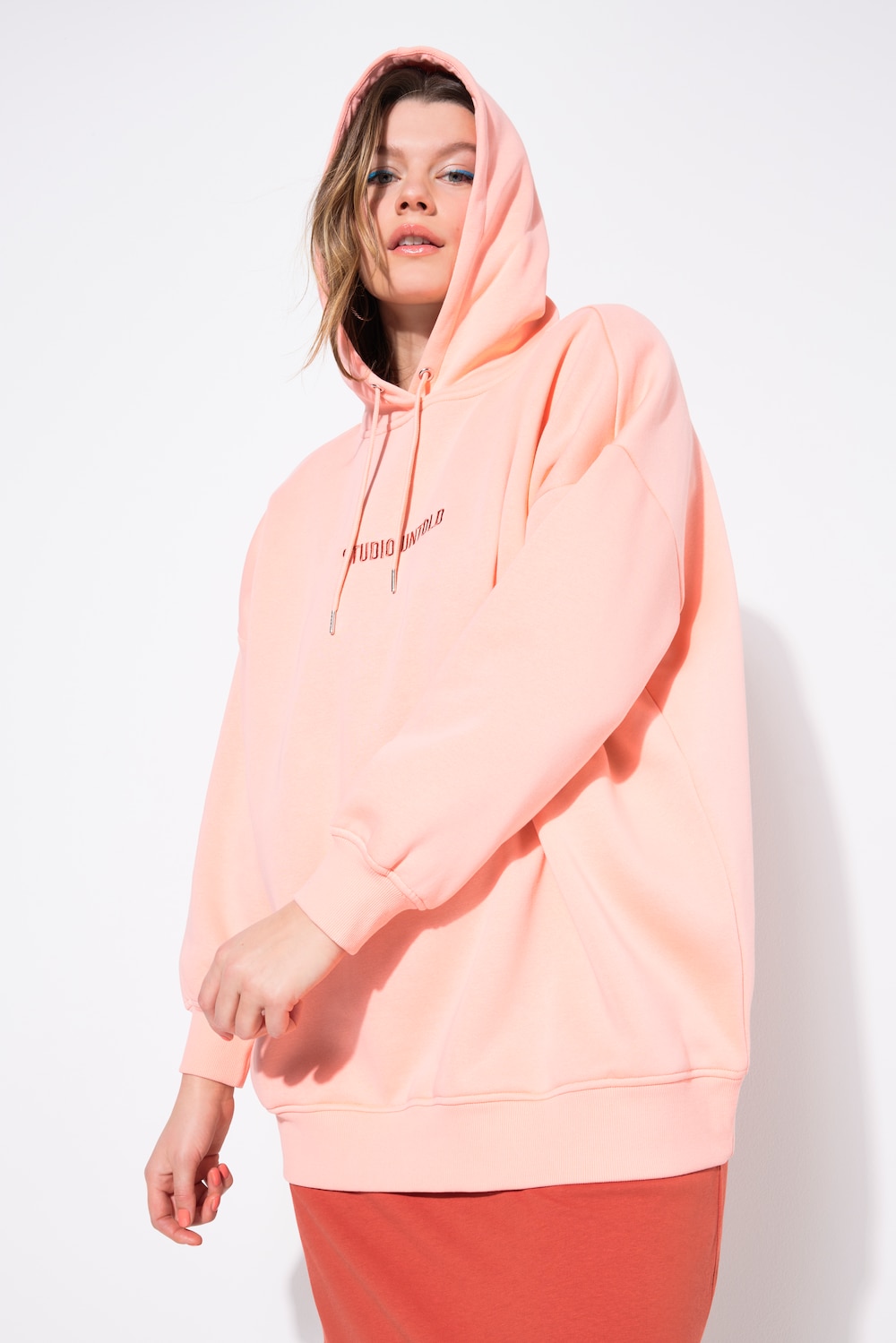 Große Größen Hoodie, Damen, rosa, Größe: 58/60, Baumwolle/Polyester, Studio Untold