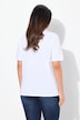 T-shirt, dame-flock-print, rund hals, korte ærmer