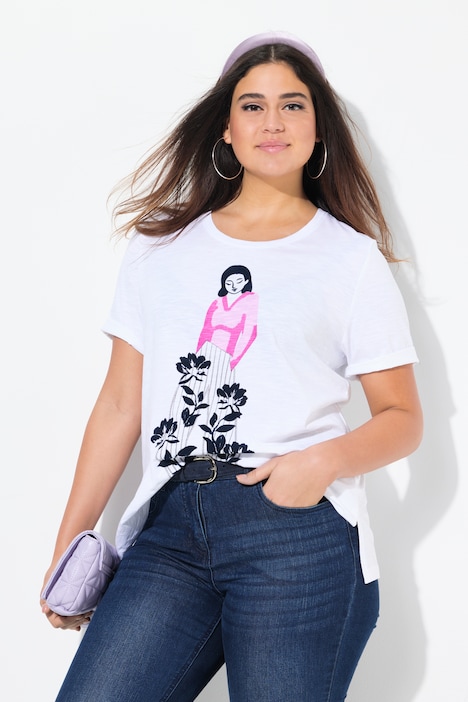 Flocked Short Sleeve Graphic Tee