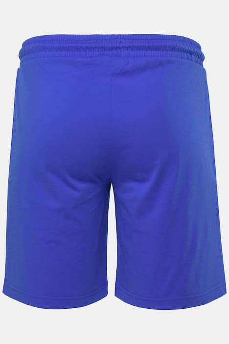 Piżama Men+, krój maskujący brzuch, zestaw dwuczęściowy, t-shirt, nadruk na piesi, szorty, do rozm. 8XL