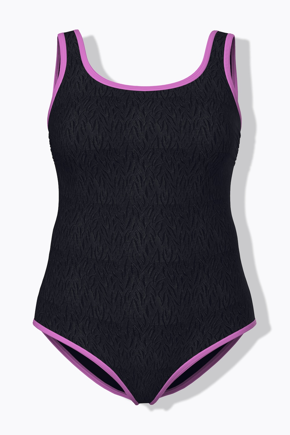 Stora storlekar Baddräkt, Dam, svart, storlek: 58/60, Polyester/Syntetfibrer/Elastan, Ulla Popken