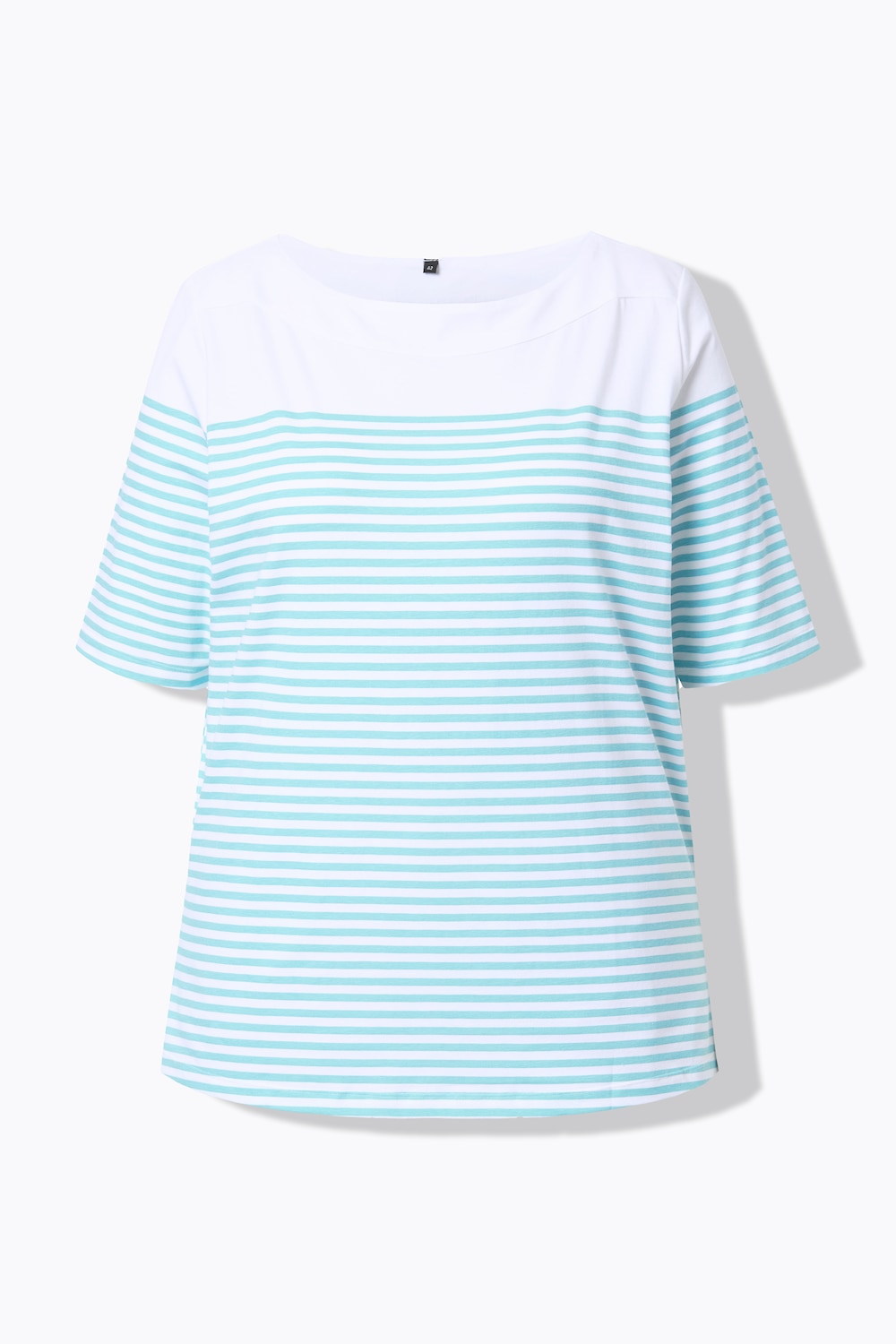 Stora storlekar T-shirt, Dam, turkos, storlek: 62/64, Bomull, Ulla Popken