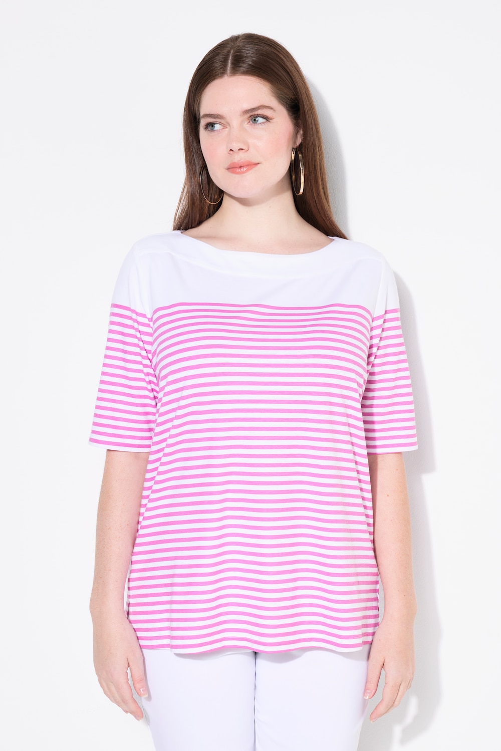 Große Größen T-Shirt, Damen, rosa, Größe: 54/56, Baumwolle, Ulla Popken