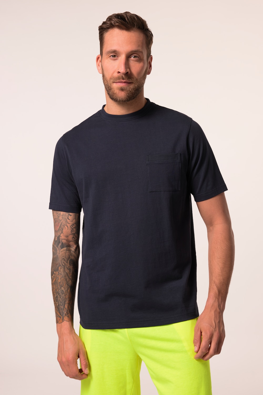 Stora storlekar Pyjamas, Her, blå, storlek: XXL, Bomull/Polyester, JP1880