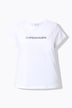 City Embroidered Cap Sleeve Tee