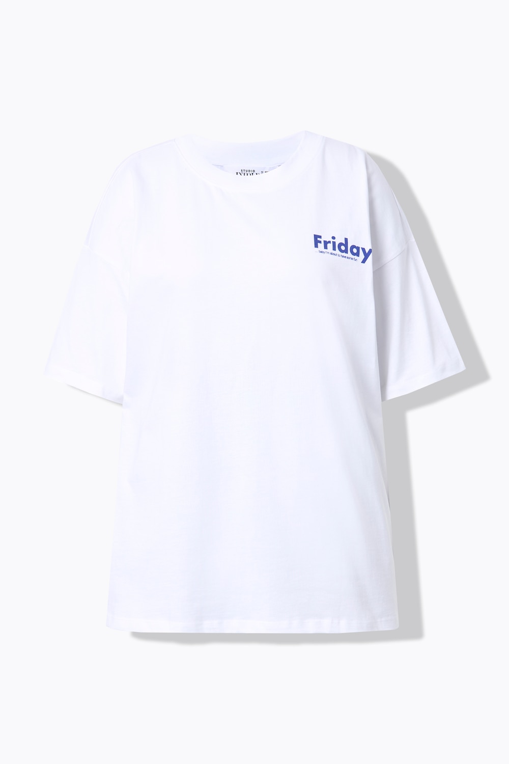 Stora storlekar T-shirt, Dam, vit, storlek: 50/52, Bomull, Studio Untold