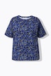 T-shirt#, oversized, imprimé floral, manches mi-hauteur