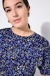 T-shirt#, oversized, imprimé floral, manches mi-hauteur