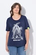 T-shirt con scollo a girocollo e mezze maniche