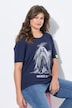T-shirt con scollo a girocollo e mezze maniche