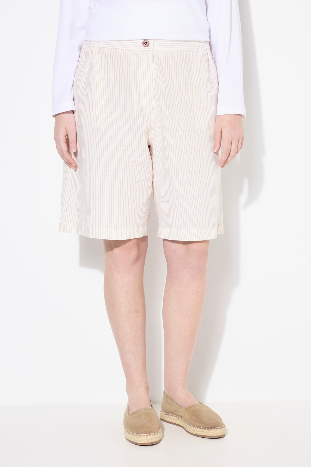 Große Größen Shorts, Damen, gelb, Größe: 56, Baumwolle, Ulla Popken