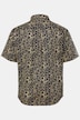 Camisa JP1880, media manga, estampado completo, cuello abotonado, ajuste moderno, hasta la talla 8 XL