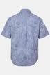 JP 1880 linmiks-skjorte, halvermet, heldekkende trykk, button-down-krage, moderne passform, opptil 8 XL