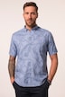 JP 1880 linmiks-skjorte, halvermet, heldekkende trykk, button-down-krage, moderne passform, opptil 8 XL