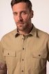Chemise JP 1880 esprit vintage, manches courtes et col Kent, coupe Modern Fit, jusqu'au 8 