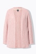 Strickjacke, Bändchengarn, offene Form, Langarm
