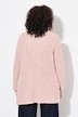 Strickjacke, Bändchengarn, offene Form, Langarm
