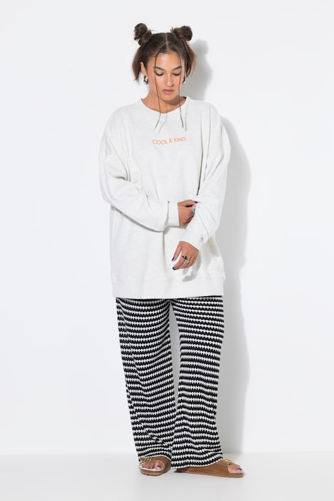 Collegepaita, Oversize Shape, selässä kaariprintti