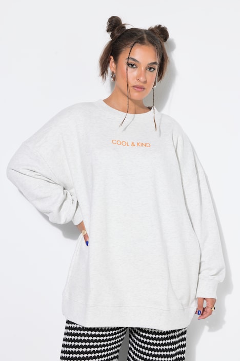 Collegepaita, Oversize Shape, selässä kaariprintti