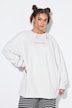 Collegepaita, Oversize Shape, selässä kaariprintti