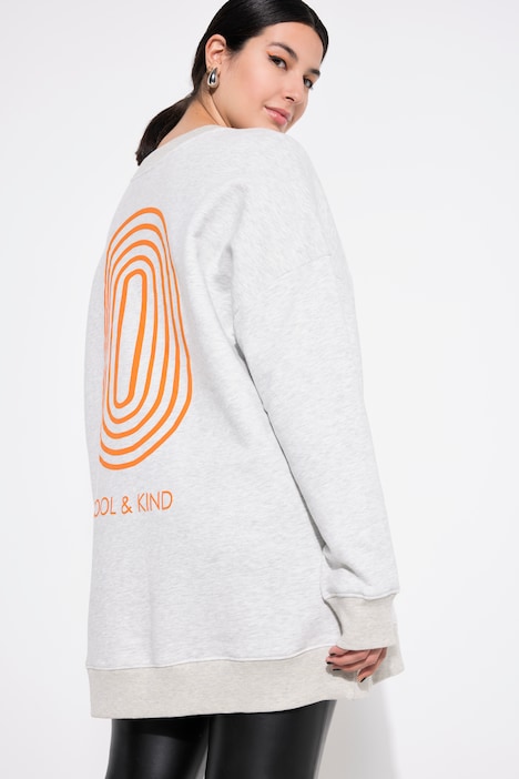 Sweatshirt, Oversize Shape, Rücken Bogenprint