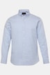 Chemise à carreaux JP 1880 en seersucker, manches longues et col à pointes boutonnée, coupe Modern Fit - jusqu'au 8 XL
