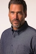 Chemise JP 1880 en tissu seersucker, manches courtes et col à pointes boutonnées, coupe Modern Fit - jusqu'au 8 XL