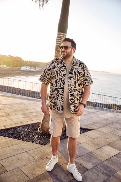 Men+ Cargo-Bermuda, Bauchfit, Relaxed Fit, bis 72