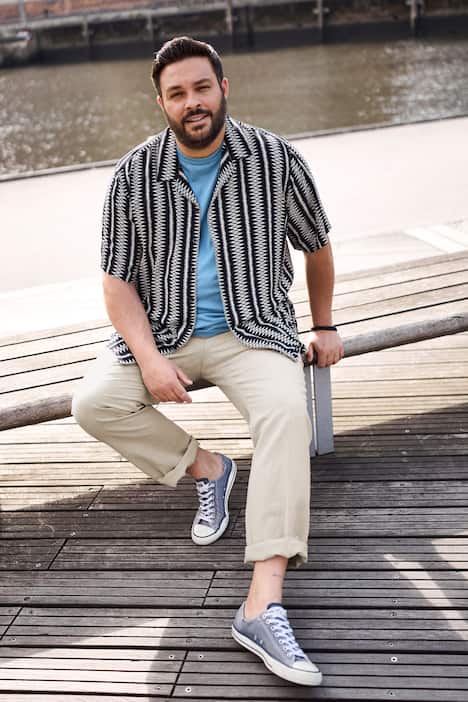 Men+ Leinenmix-Hose, Relaxed Fit, Elastikbund, bis 72