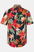 Chemise JP 1880, jersey imprimé all-over, manches courtes et col à pointes boutonnées, coupe Modern Fit - jusqu'au 8 XL
