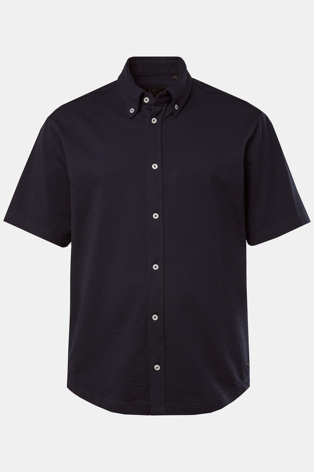JP1880 Seersucker-Hemd, Jersey-Qualität, Halbarm, Buttondown-Kragen, Modern Fit, bis 8 XL