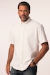 Chemise en jersey seersucker JP 1880, manches courtes et col à pointes boutonnées, coupe Modern Fit - jusqu'au 8 XL