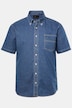 Chemise en jean, manches courtes et col à pointes boutonnées, coupe Modern Fit - jusqu'au 8 XL