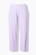 Satin Trim Pinstripe Two Piece Pajama Set