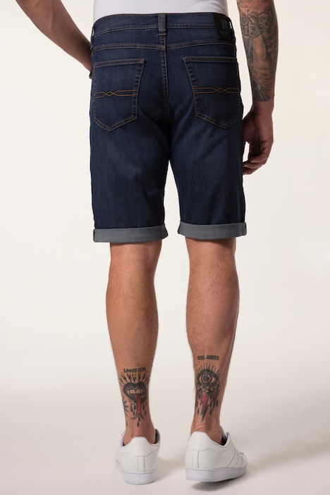 JP 1880 colour denim Bermuda shorts FLEXNAMIC®, 5-pocket, modern straight fit, up to size 72