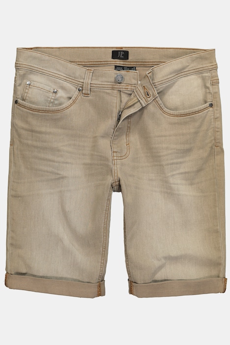 JP 1880 colour denim Bermuda shorts FLEXNAMIC®, 5-pocket, modern straight fit, up to size 72