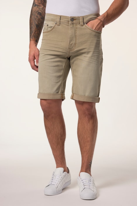 Bermudas vaqueras de color JP 1880 FLEXNAMIC®, 5 bolsillos, Modern Straight Fit, hasta la talla 72