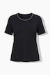 T-Shirt, Lyocell, Ziersteine, Rundhals, Halbarm