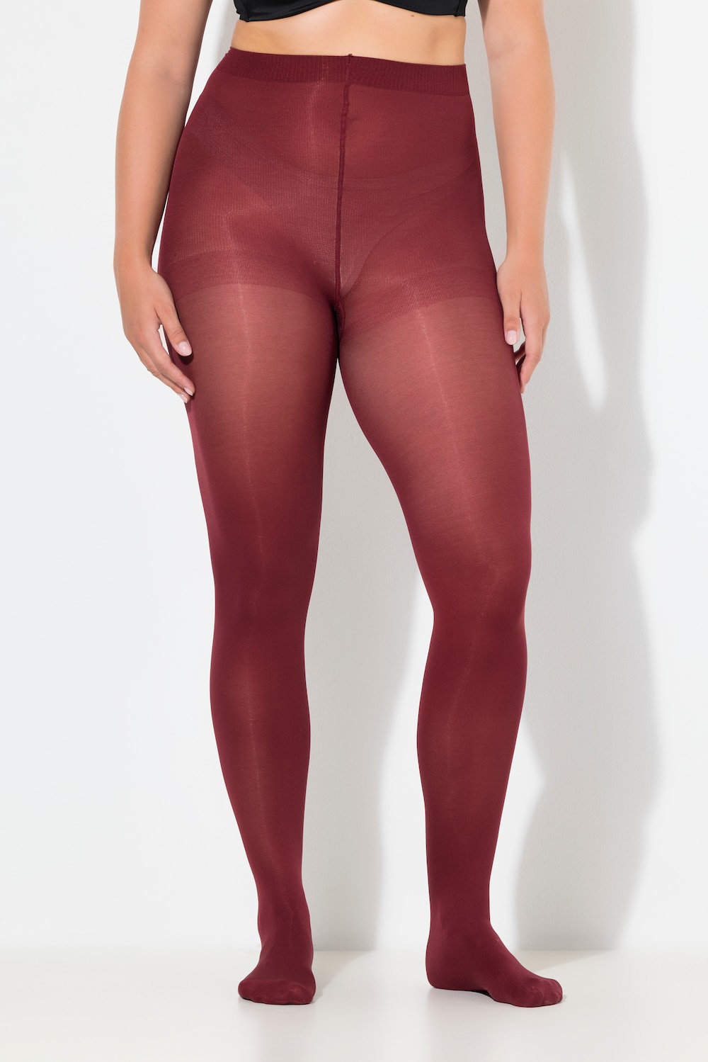 Große Größen Strumpfhose, Damen, rot, Größe: 62/64, Synthetische Fasern/Elasthan, Ulla Popken