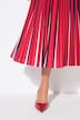 Geplooide rok, met print, A-lijn, elastische tailleband