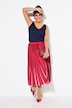 Geplooide rok, met print, A-lijn, elastische tailleband
